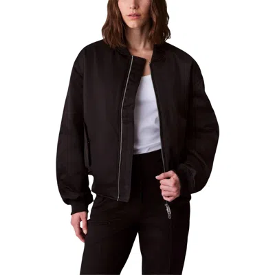 Calvin Klein Jeans Est.1978 Black Recycled Polyester Bomber