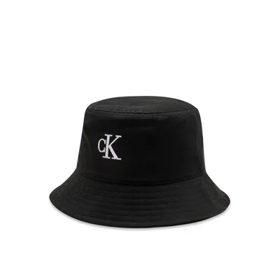 Calvin Klein Jeans Est.1978 Monogram Logo Bucket Hat In Black
