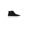Calvin Klein Jeans Est.1978 Black Suede Leather Sneaker In Black