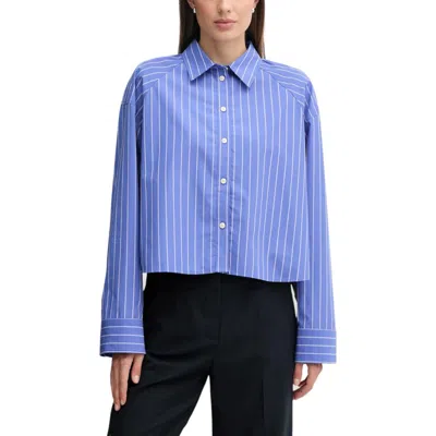 Calvin Klein Jeans Est.1978 Blue Cotton Blouse