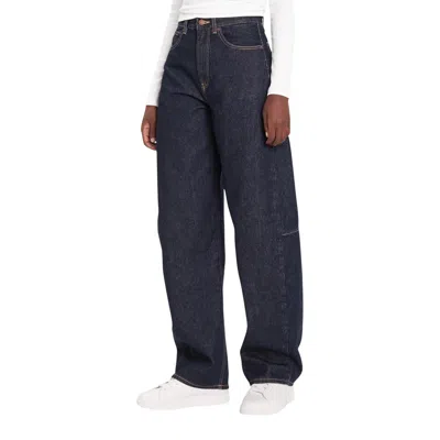 Calvin Klein Jeans Est.1978 Blue Cotton Mom Jeans In Black