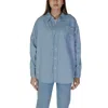 Calvin Klein Jeans Est.1978 Light Blue Cotton Shirt In Blue
