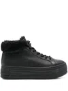 Calvin Klein Jeans Est.1978 Bold Low Laceup Booties In Black
