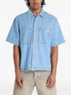 Calvin Klein Jeans Est.1978 Bowler Shirt In Blue