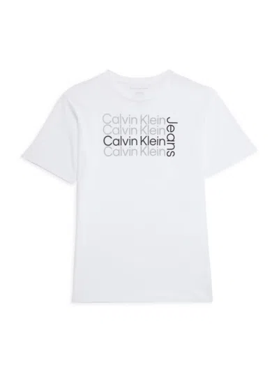 Calvin Klein Jeans Est.1978 Babies' Boy's Logo Graphic Tee In White
