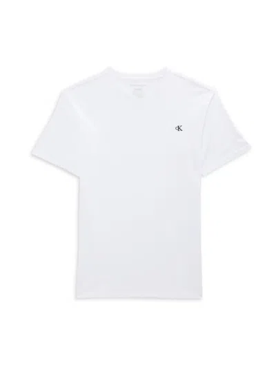 Calvin Klein Jeans Est.1978 Kids' Boy's Logo T Shirt In White