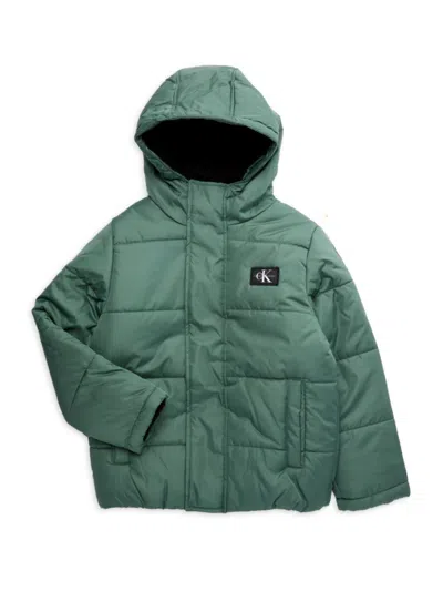 Calvin Klein Jeans Est.1978 Babies' Boy's Padded Jacket In Icy Pine