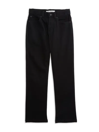 Calvin Klein Jeans Est.1978 Kids' Boy's Straight Leg Jeans In Black Denim