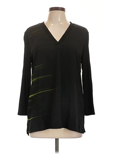 Pre-owned Calvin Klein Jeans Est.1978 Calvin Klein Jeans 3/4 Sleeve Blouse In Black
