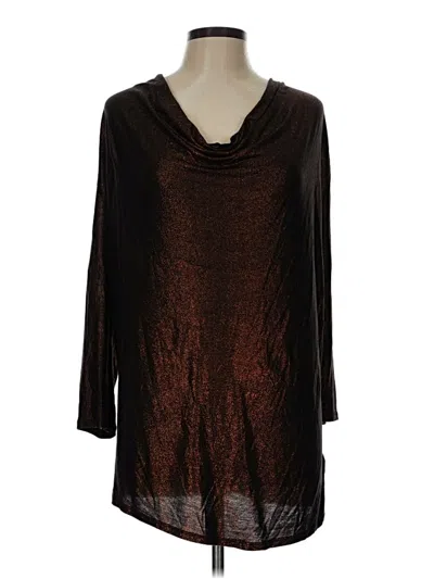 Pre-owned Calvin Klein Jeans Est.1978 Calvin Klein Jeans 3/4 Sleeve Blouse In Brown