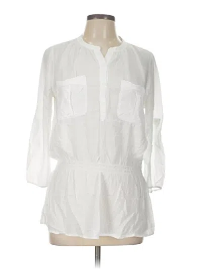 Pre-owned Calvin Klein Jeans Est.1978 Calvin Klein Jeans 3/4 Sleeve Blouse In White