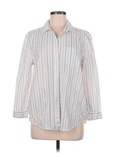 Pre-owned Calvin Klein Jeans Est.1978 Calvin Klein Jeans 3/4 Sleeve Button Down Shirt In Ivory