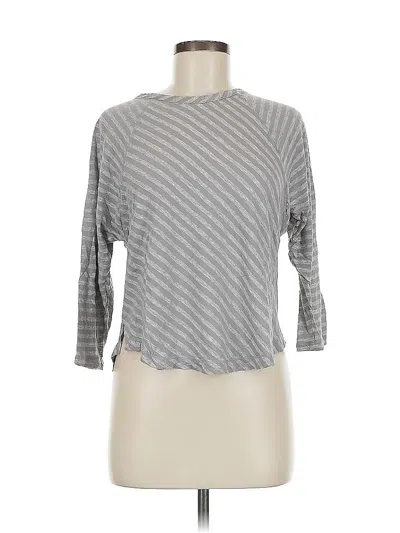 Pre-owned Calvin Klein Jeans Est.1978 Calvin Klein Jeans 3/4 Sleeve T-shirt In Gray