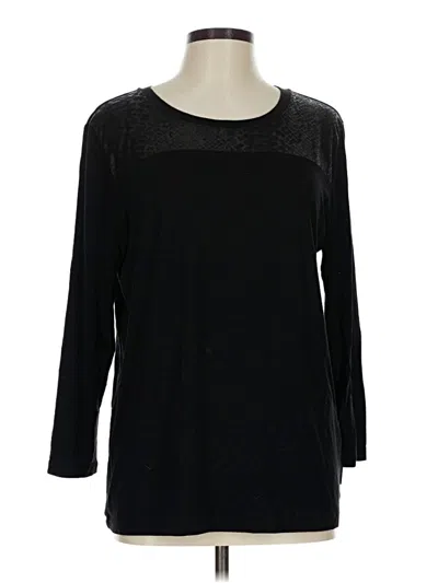 Pre-owned Calvin Klein Jeans Est.1978 Calvin Klein Jeans 3/4 Sleeve T-shirt In Black