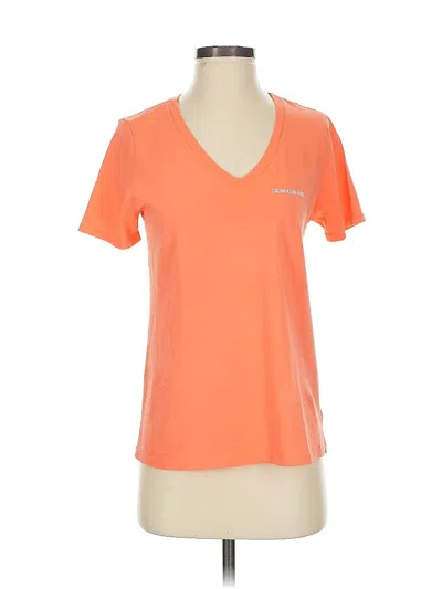 Pre-owned Calvin Klein Jeans Est.1978 Calvin Klein Jeans Active T-shirt In Orange