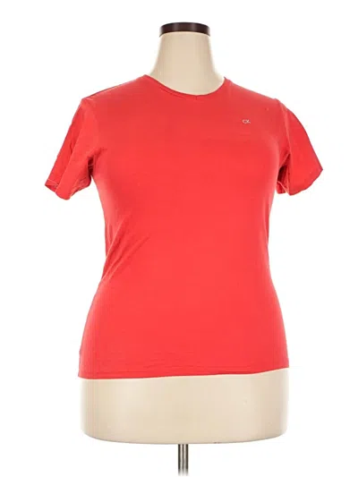Pre-owned Calvin Klein Jeans Est.1978 Calvin Klein Jeans Active T-shirt In Red