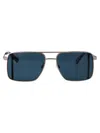 Calvin Klein Jeans Est.1978 Calvin Klein Jeans Matte Light Ruthenium Metal Sunglasses In Blue
