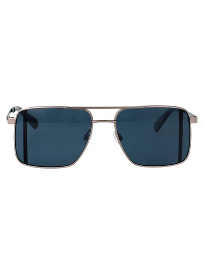 Calvin Klein Jeans Est.1978 Calvin Klein Jeans Aviator Sunglasses Ckj25201 S 16 In Blue