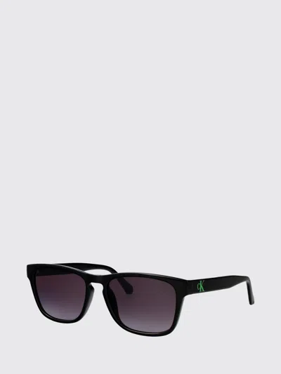 Calvin Klein Jeans Est.1978 Calvin Klein Jeans Aviator Sunglasses In Acetate With Coloured Lenses In Red