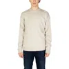 Calvin Klein Jeans Est.1978 Calvin Klein Jeans Beige Organic Cotton Men's Sweater In Beige