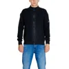 Calvin Klein Jeans Est.1978 Calvin Klein Jeans Black Cotton Rigenerato Men's Cardigan In Black