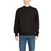 Calvin Klein Jeans Est.1978 Calvin Klein Jeans Black Cotton Rigenerato Men's Sweater In Black