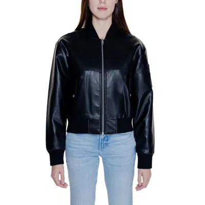 Calvin Klein Jeans Est.1978 Calvin Klein Jeans Black Polyethylene Jackets & Women's Coat