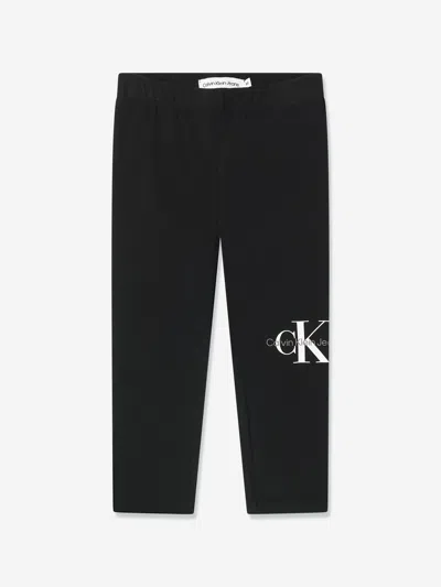 Calvin Klein Jeans Est.1978 Kids' Calvin Klein Jeans Calvin Klein Baby Girls Monogram Leggings In Black