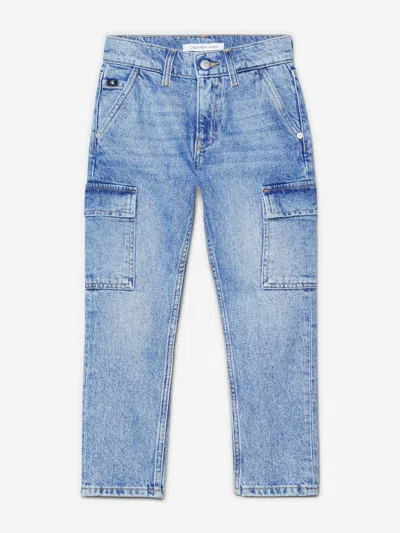 Calvin Klein Jeans Est.1978 Calvin Klein Jeans Calvin Klein Boys Dad Iconic Denim Jeans In Blue