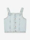 Calvin Klein Jeans Est.1978 Calvin Klein Jeans Calvin Klein Girls Strap Denim Top In Blue