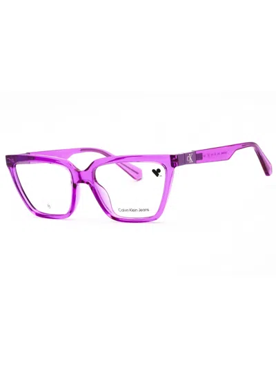 Calvin Klein Jeans Est.1978 Calvin Klein Jeans Cat Eye Eyeglasses - Elegant Women's Fashion In Purple