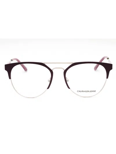 Calvin Klein Jeans Est.1978 Calvin Klein Jeans Ckj18103 Eyeglasses In 502 - Plum/clear Demo Lens