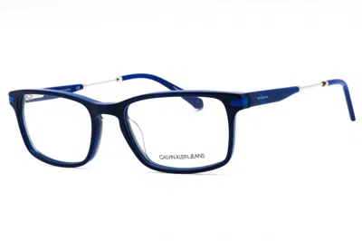 Calvin Klein Jeans Est.1978 Calvin Klein Jeans Ckj18707 Rectangular Acetate Eyeglasses In Navy