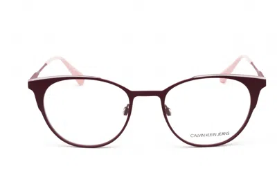 Calvin Klein Jeans Est.1978 Calvin Klein Jeans Ckj21208 Eyeglasses In Purple/crystal Pink / Clear Demo Lens