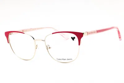 Calvin Klein Jeans Est.1978 Calvin Klein Jeans Ckj22218 Cat-eye Metal Eyeglasses In Gold