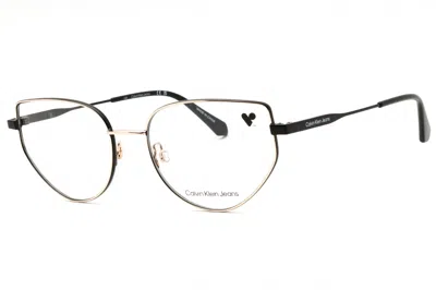 Calvin Klein Jeans Est.1978 Calvin Klein Jeans Ckj22219 Cat Eye Metal Eyeglasses In Gold
