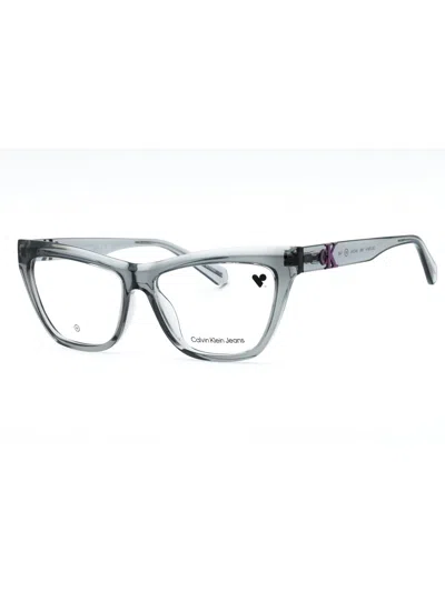 Calvin Klein Jeans Est.1978 Calvin Klein Jeans Ckj23614 Eyeglasses In Gray/clear Demo Lens