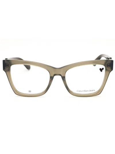 Calvin Klein Jeans Est.1978 Calvin Klein Jeans Ckj23646 Eyeglasses In Grey/clear Demo Lens