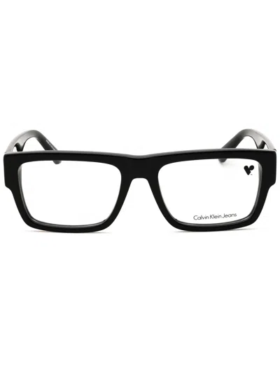 Calvin Klein Jeans Est.1978 Calvin Klein Jeans Ckj24634 Rectangular Eyeglasses - Unisex Style In Black