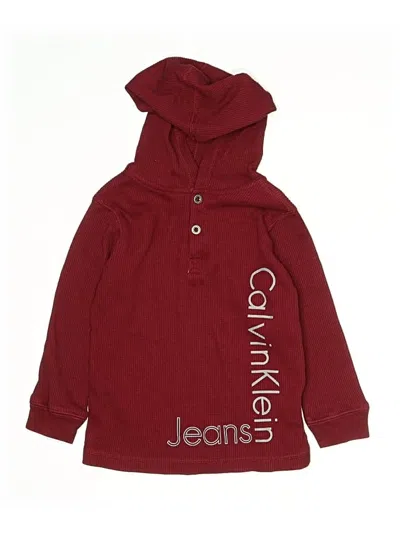 Pre-owned Calvin Klein Jeans Est.1978 Kids' Calvin Klein Jeans Coat In Burgundy