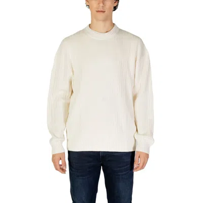Calvin Klein Jeans Est.1978 Calvin Klein Jeans Cream Cotton Men's Sweater