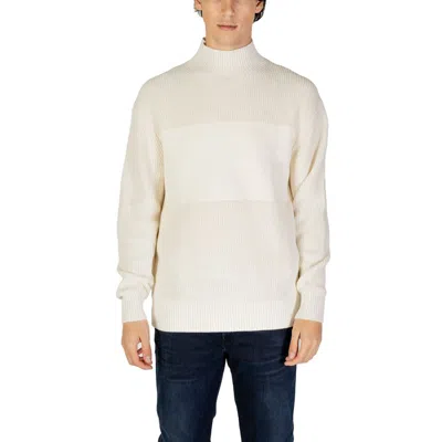 Calvin Klein Jeans Est.1978 Calvin Klein Jeans Cream Cotton Men's Sweater