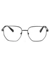 Calvin Klein Jeans Est.1978 Calvin Klein Jeans Dark Ruthenium Metal Glasses In Black