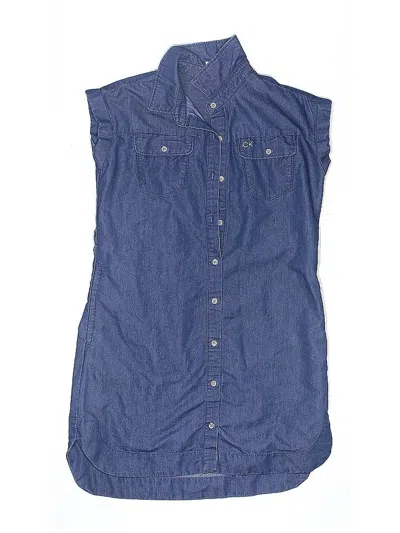 Pre-owned Calvin Klein Jeans Est.1978 Kids' Calvin Klein Jeans Dress In Blue