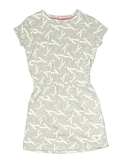 Pre-owned Calvin Klein Jeans Est.1978 Kids' Calvin Klein Jeans Dress In Gray