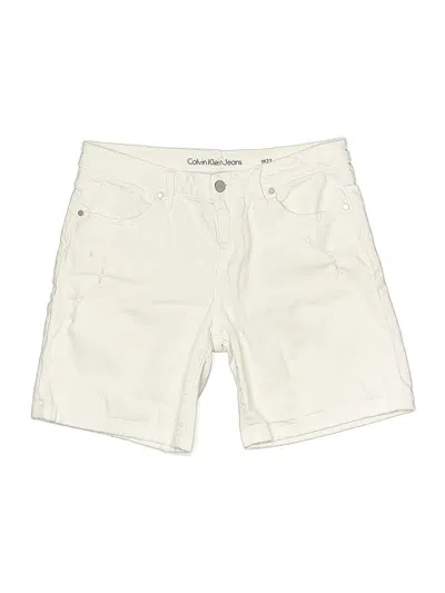 Pre-owned Calvin Klein Jeans Est.1978 Calvin Klein Jeans Khaki Shorts In White