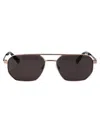 Calvin Klein Jeans Est.1978 Calvin Klein Jeans Light Ruthenium Metal Sunglasses In Gold