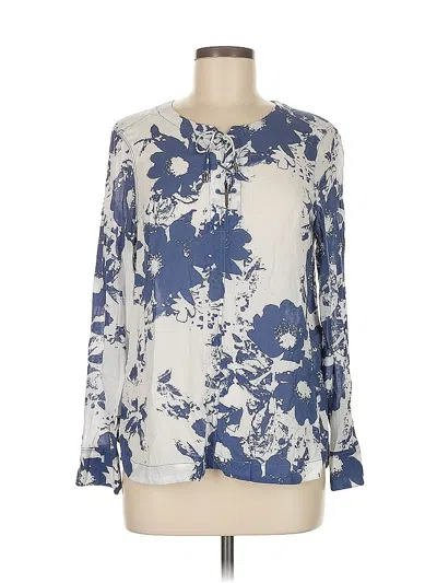 Pre-owned Calvin Klein Jeans Est.1978 Calvin Klein Jeans Long Sleeve Blouse In Blue