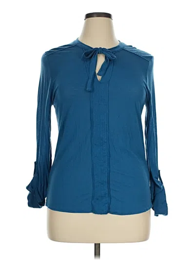 Pre-owned Calvin Klein Jeans Est.1978 Calvin Klein Jeans Long Sleeve Blouse In Blue