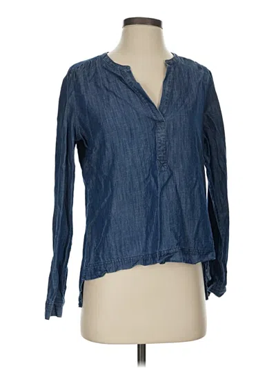 Pre-owned Calvin Klein Jeans Est.1978 Calvin Klein Jeans Long Sleeve Blouse In Blue